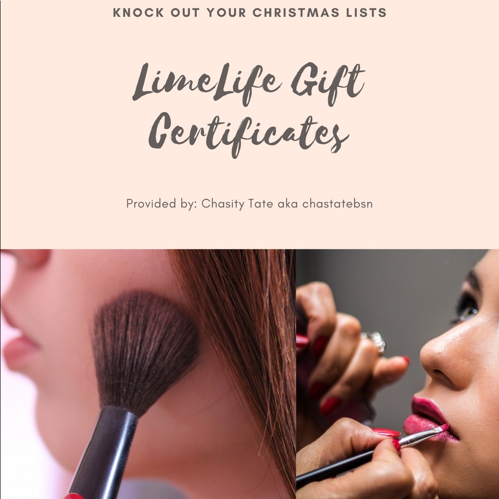 LimeLife gift certificates